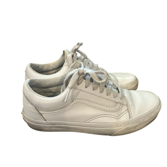 Vans Old Skool white leather sneaker - Picture 4 of 6